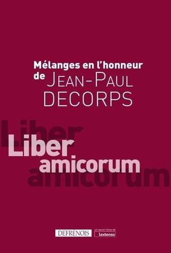 Mélanges en l'honneur de Jean-Paul Decorps book