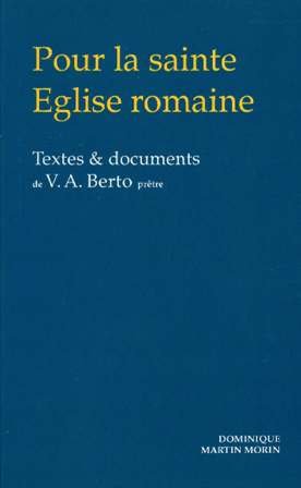 Pour la sainte eglise romaine book