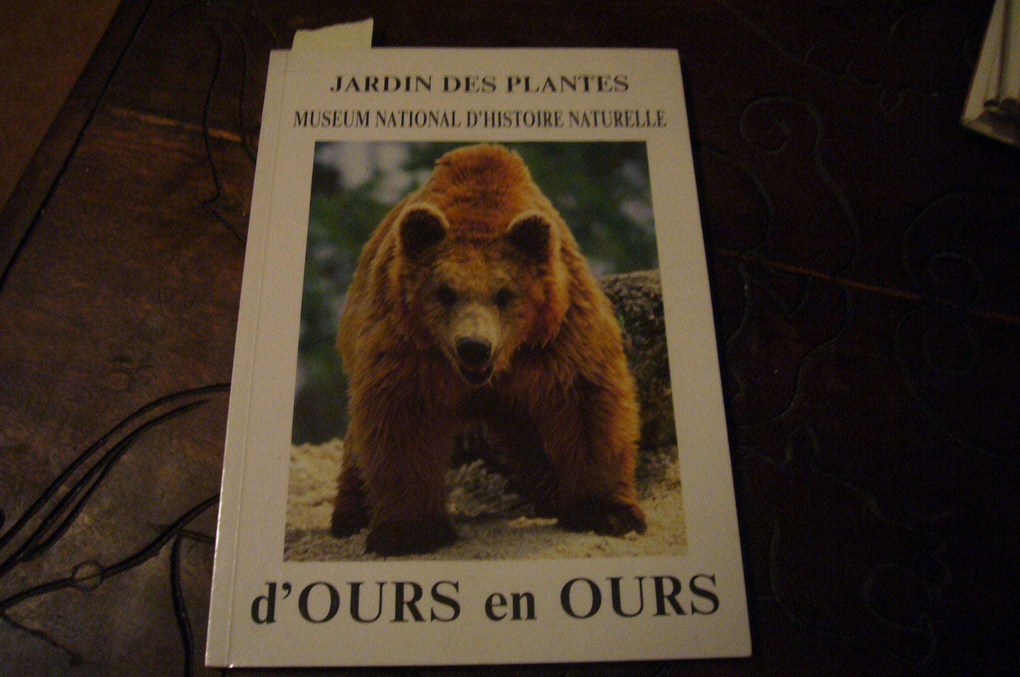 D'ours en ours. Jardin des plantes, mueum d'histoire naturelle. Books