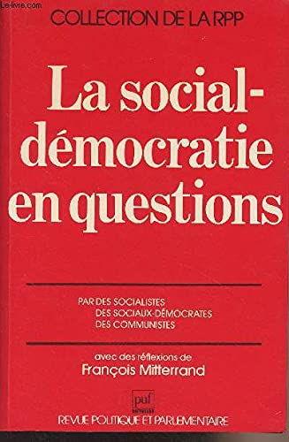 La Social-démocratie en questions book