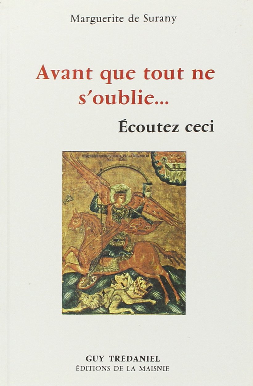 Avant que tout ne s'oublie... : écoutez ceci book
