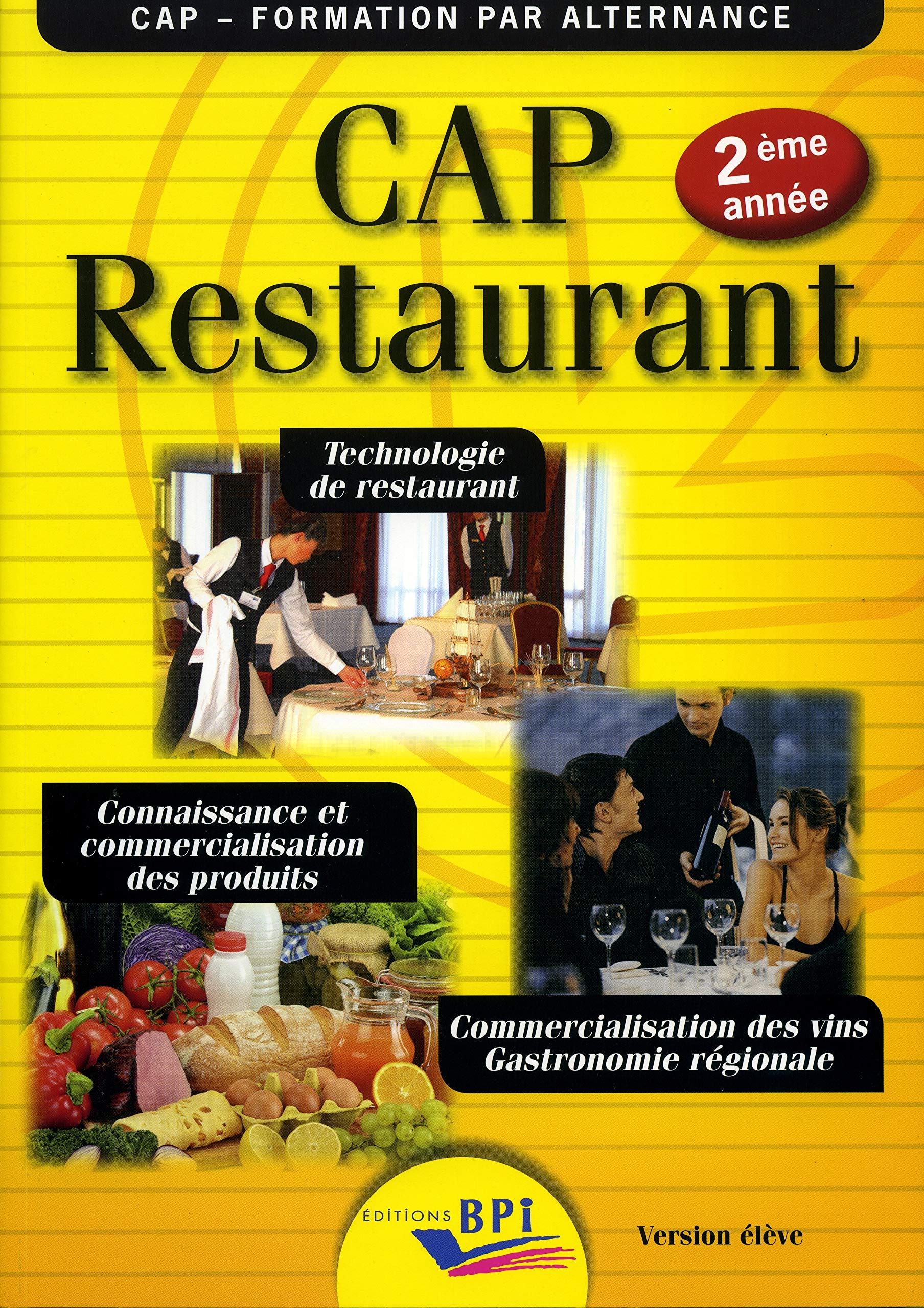 CAP Restaurant 2ème année - élève book