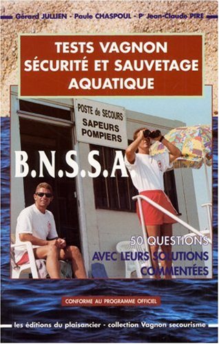Tests Vagnon de secourisme : BNSSA (sauvetage aquatique) book