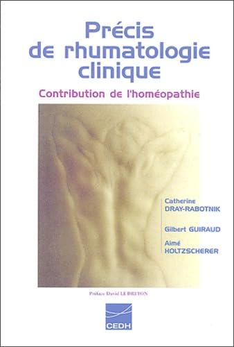 Précis de rhumatologie clinique: Contribution de l'homéopathie book