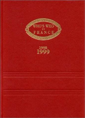 Who's who in France: Edition 1997-1998 Books