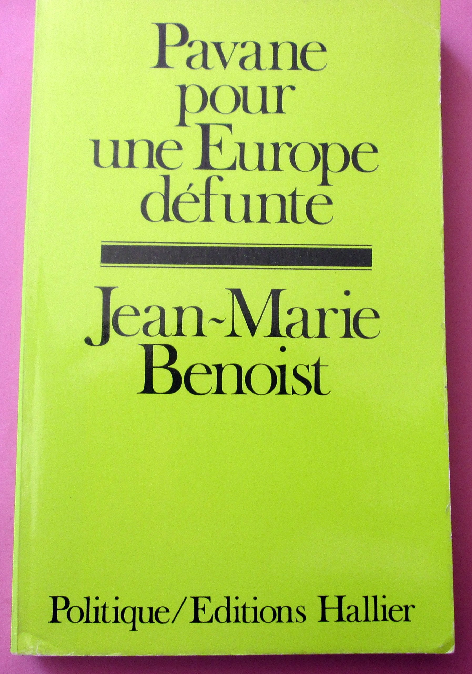 Pavane pour une Europe défunte Books