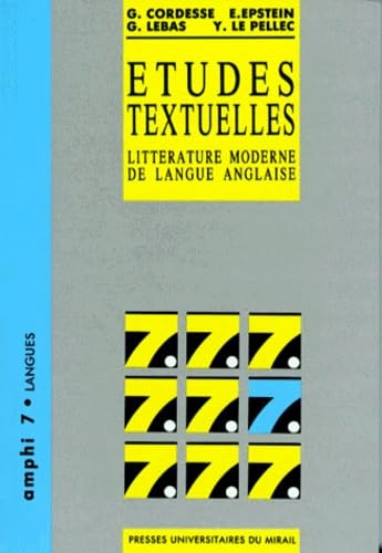 Etudes textuelles : littérature moderne de langue anglaise Books