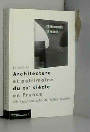 Architecture et patrimoine du XXe siècle en France Books