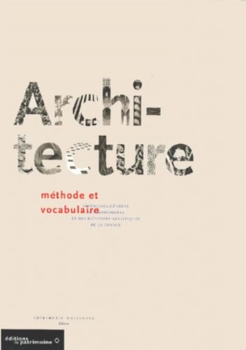 Architecture: Méthode et vocabulaire Books