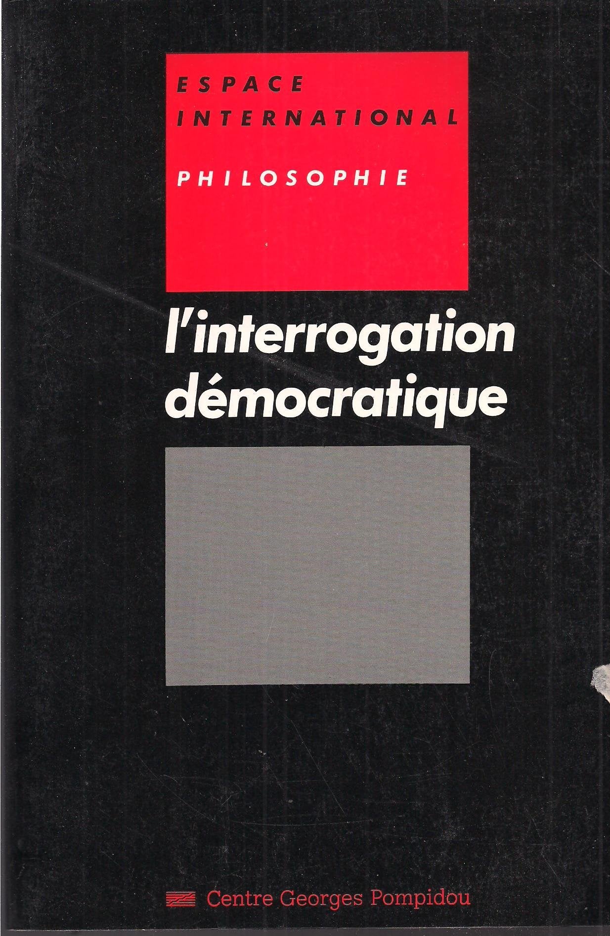 L'Interrogation démocratique book