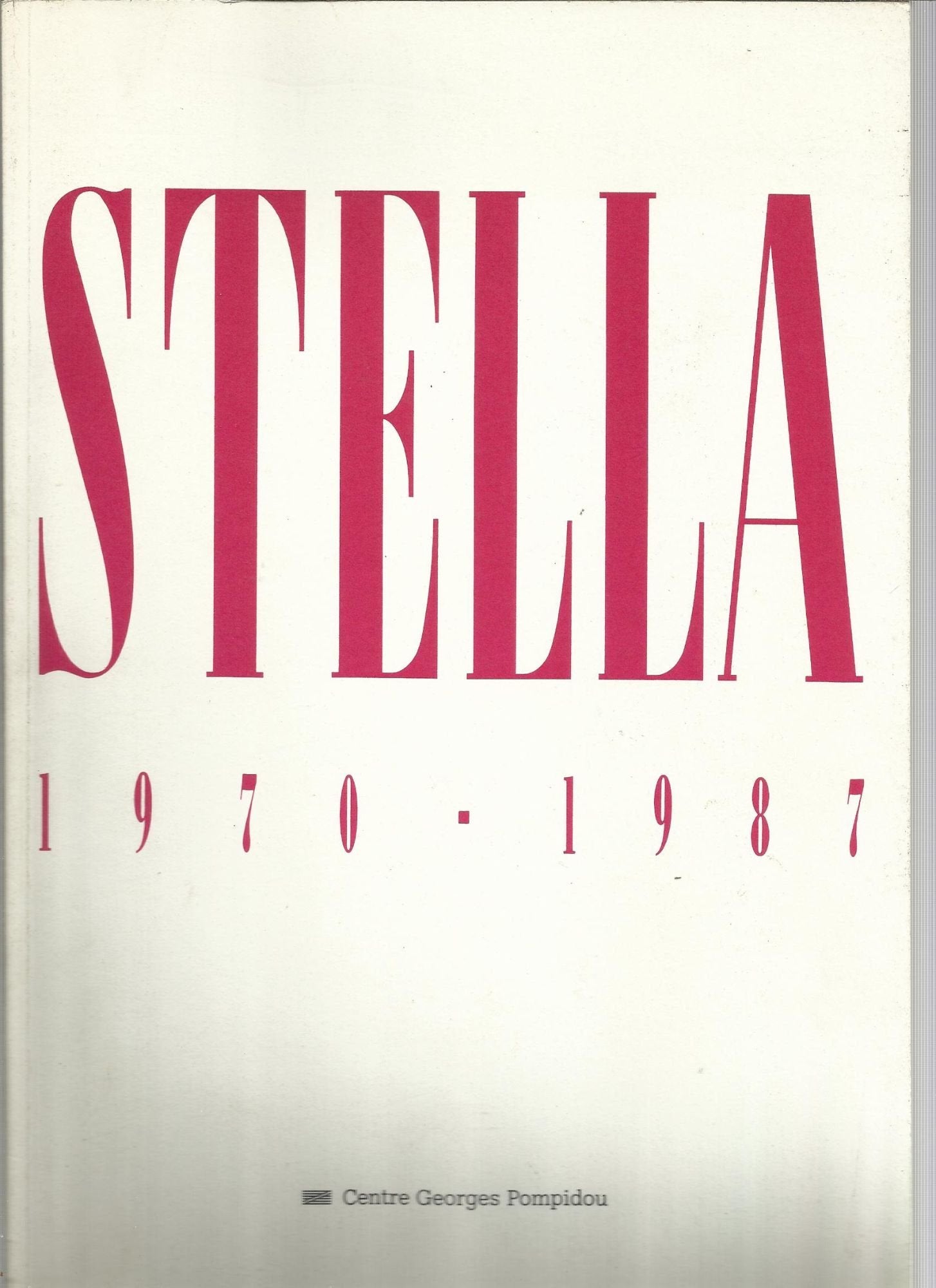 Frank stella / 1970-1987 / , musee national d'art moderne, galeries contemporaines, 18 mai-28 book