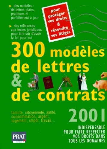 300 modèles de lettres et de contrats, 2001 book