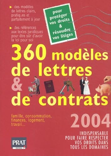 360 modèles de lettres et de contrats: Edition 2004 Books