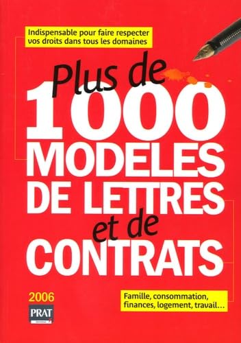 Plus de 1000 modèles de lettres et de contrats book