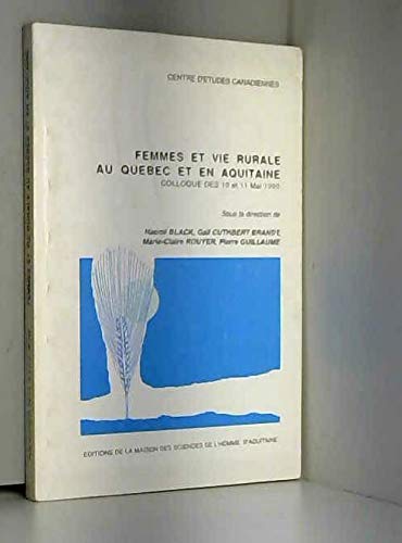 Femmes et vie rurale au Québec et en Aquitaine book
