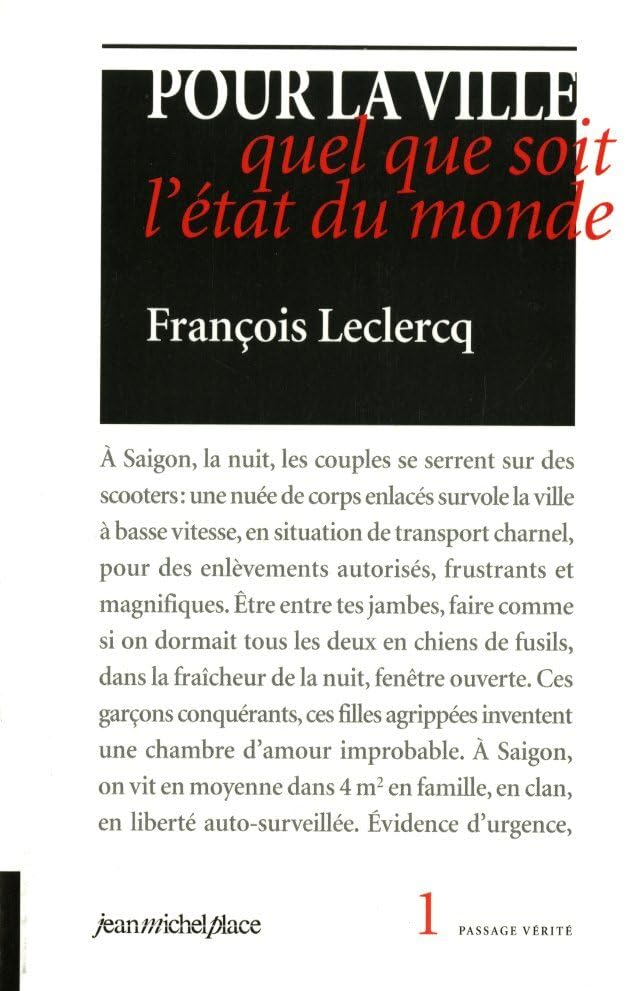 Pour la ville quel que soit l'état du monde book