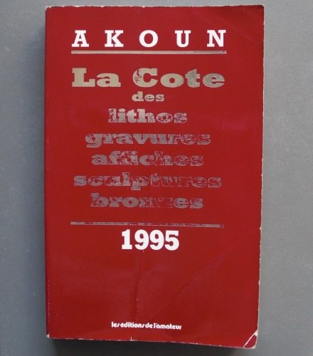 Cote des lithos et bronzes, 1995 book