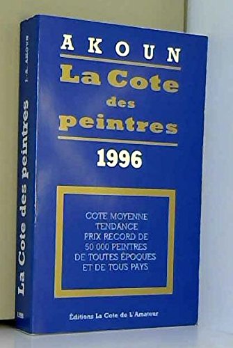 La cote des peintres 1996 book