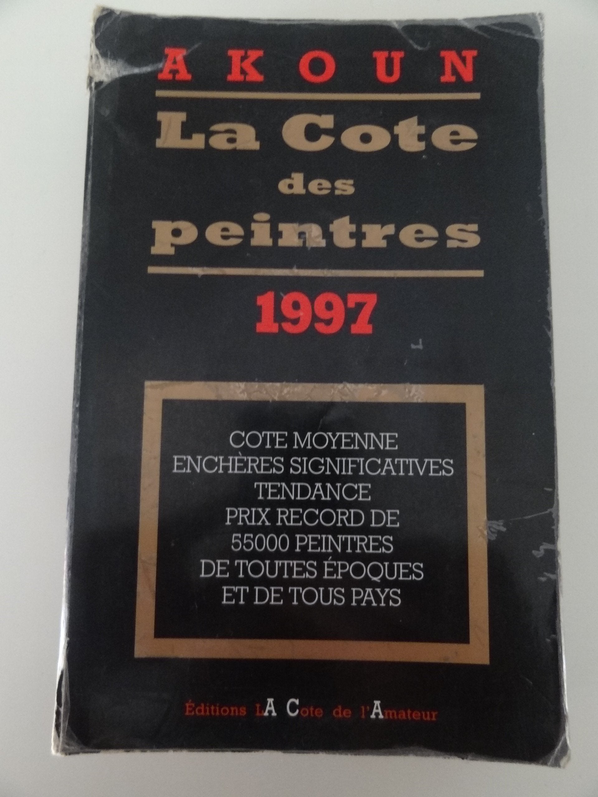 La cote des peintres 1997 book