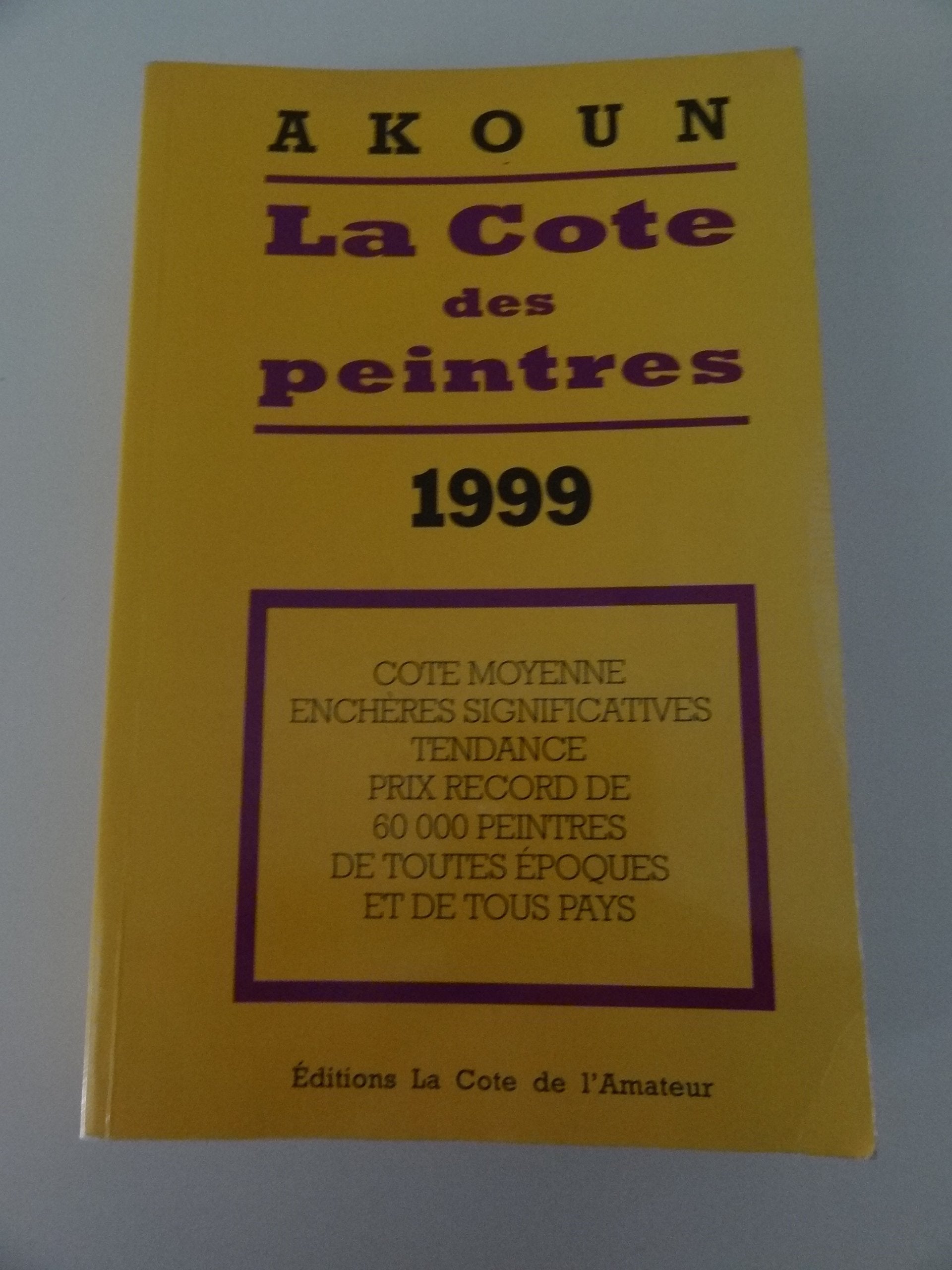La cote des peintres, 1999 book