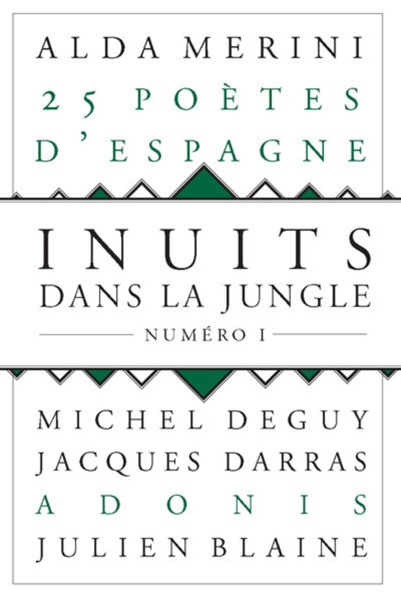Inuits dans la jungle - numéro 1 25 poètes d'Espagne (01) book