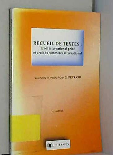 Droit international prive et droit du commerce interntional Books