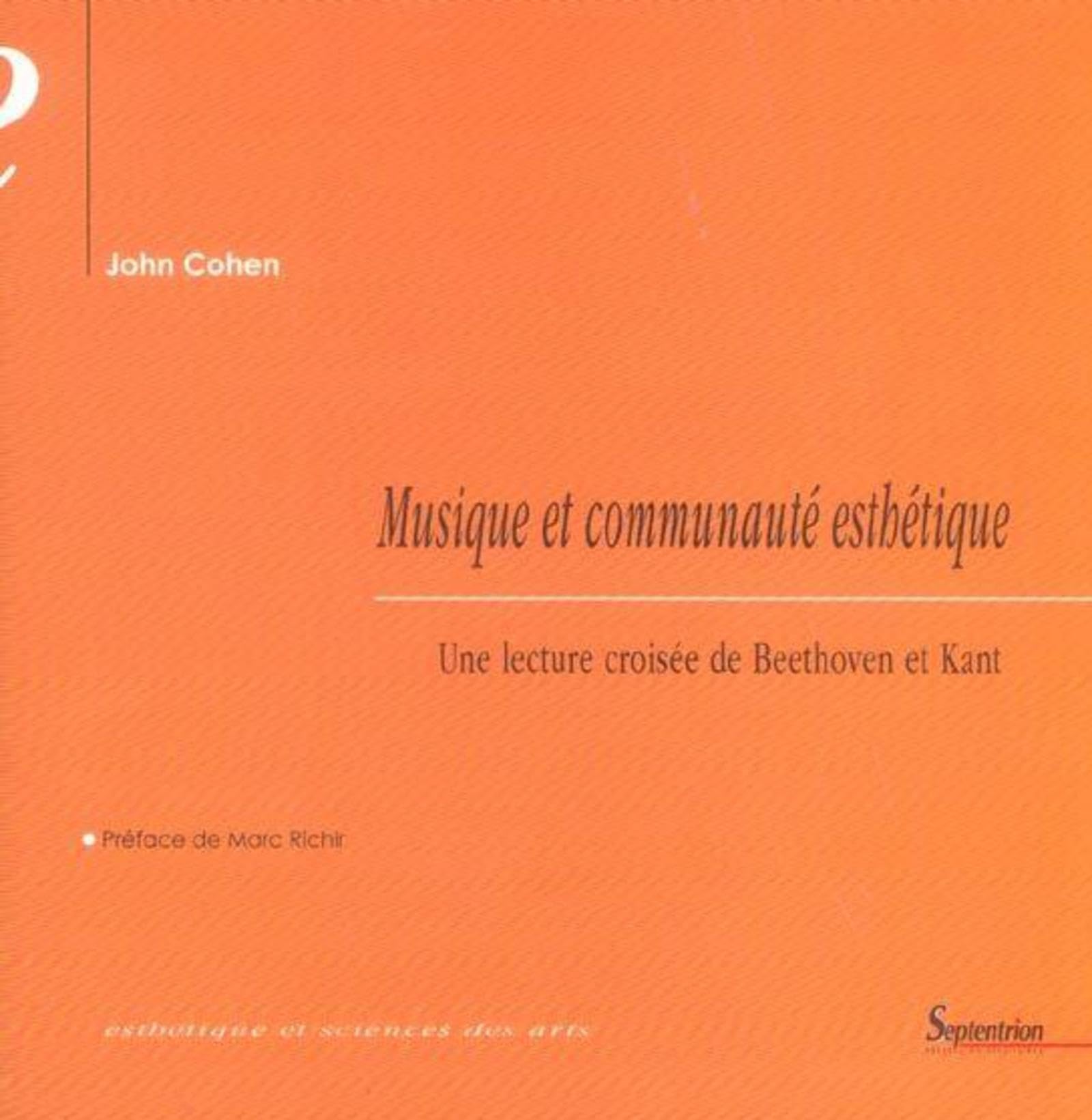 Musique et communauté esthétique: Une lecture croisée de Beethoven et Kant book