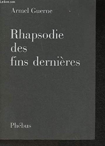 Rhapsodie des fins dernières : poèmes book