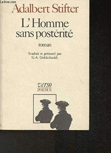 L'Homme sans postérité (Verso) book