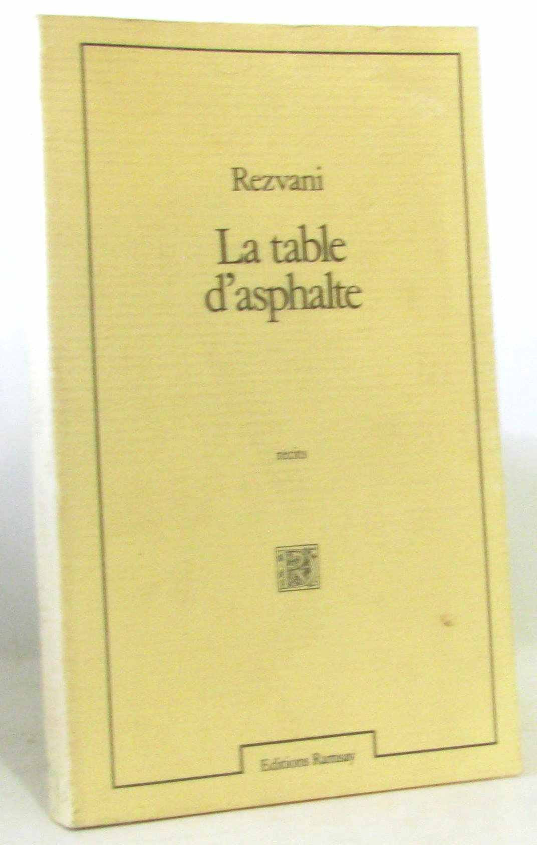 La Table d'asphalte book