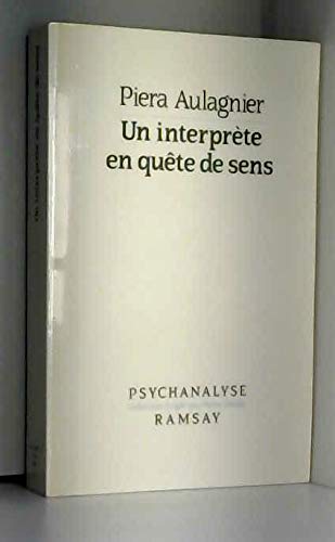 Un interprete en quete de sens (Psychanalyse) Books