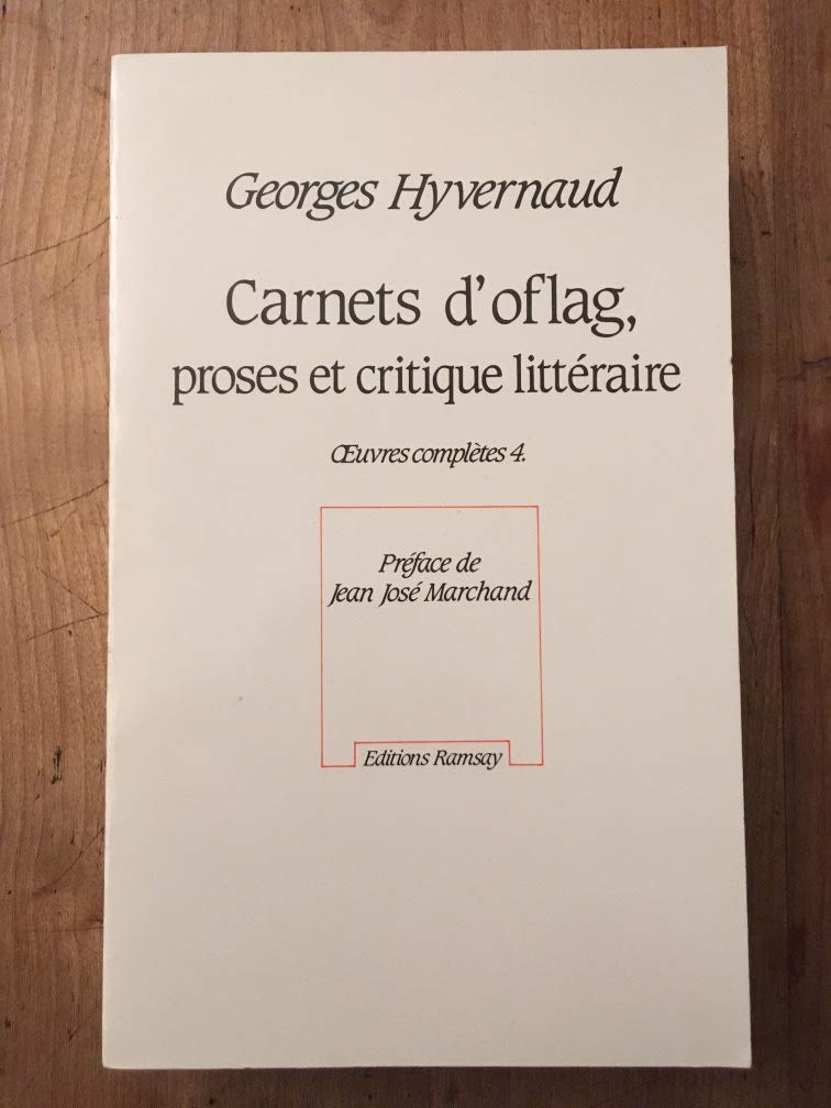 Carnets d'oflag proses et critique litteraire book
