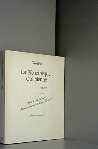 La Bibliothèque oulipienne. Vol. 1 Books