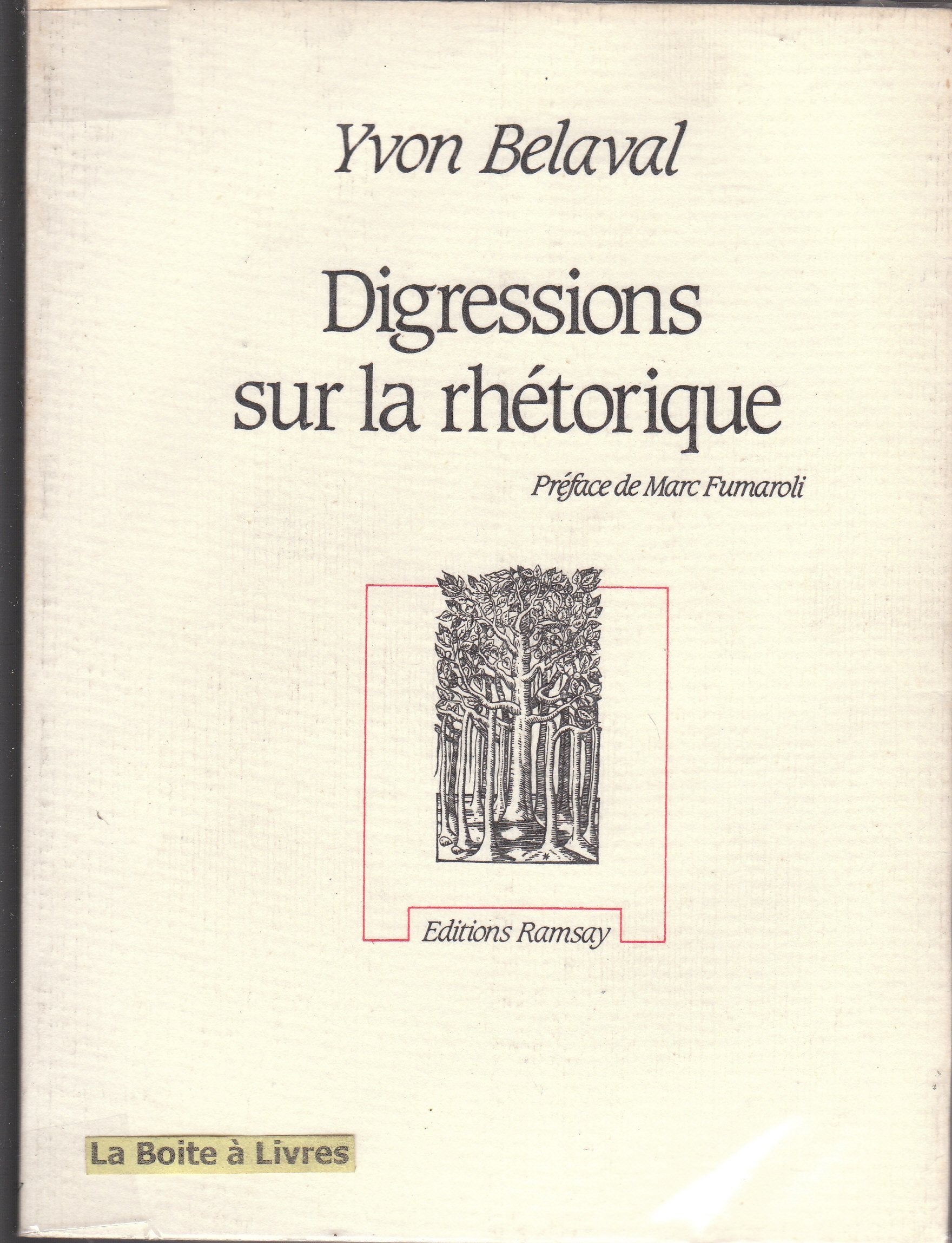 Digressions sur la rhétorique (suivi de) lettre d'un apprenti book