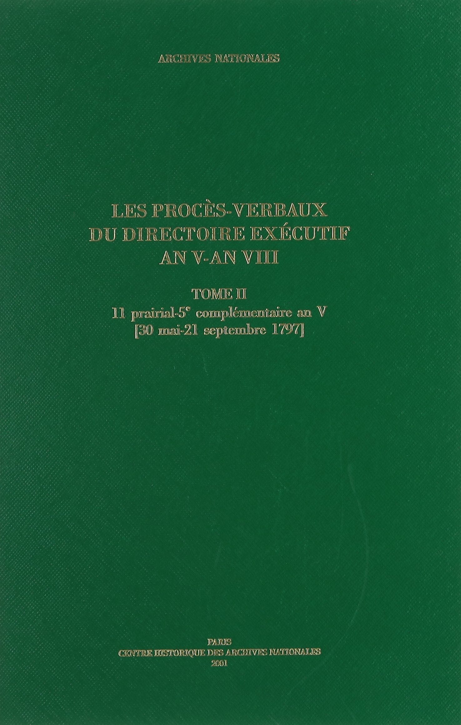 proces-verbaux du directoire executif an v - an viii t2 book