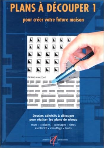 Plans à découper: Pour créer votre future maison-Dessins adhésifs à découper pour plans de niveau, murs, cloisons, carrelages, titres, électricité, chauffage, traits (1) Home & Household