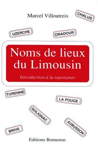 **Noms de Lieux du Limousin book