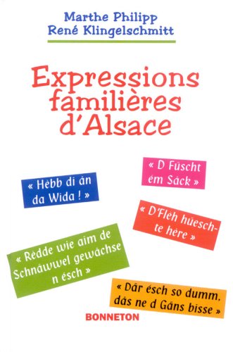 Expressions familières d'Alsace book