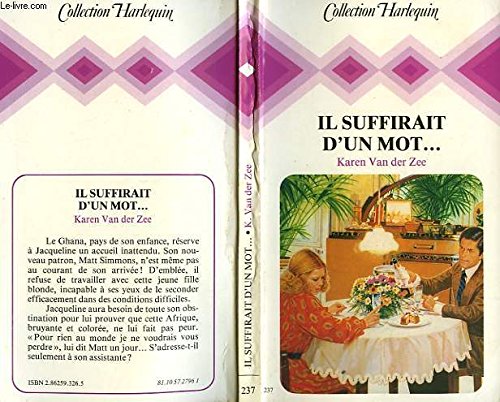Il suffirait d'un mot (Collection Harlequin) book