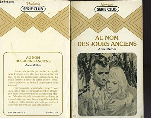 Au nom des jours anciens (Harlequin) book