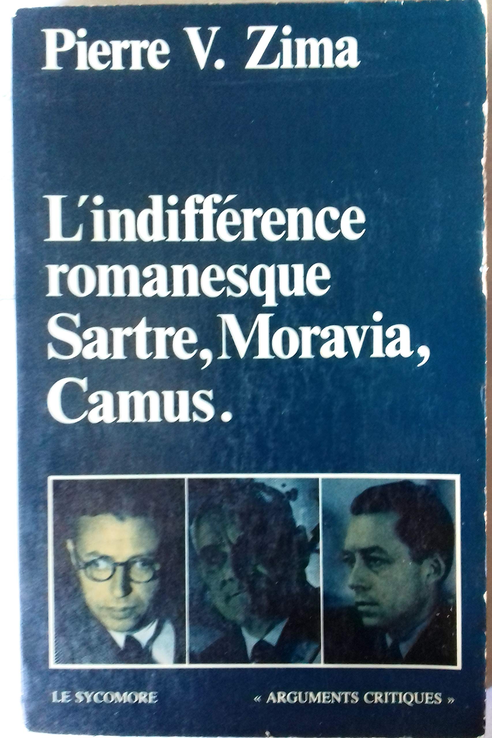 L'Indifférence romanesque : Sartre, Moravia, Camus (Arguments critiques) book