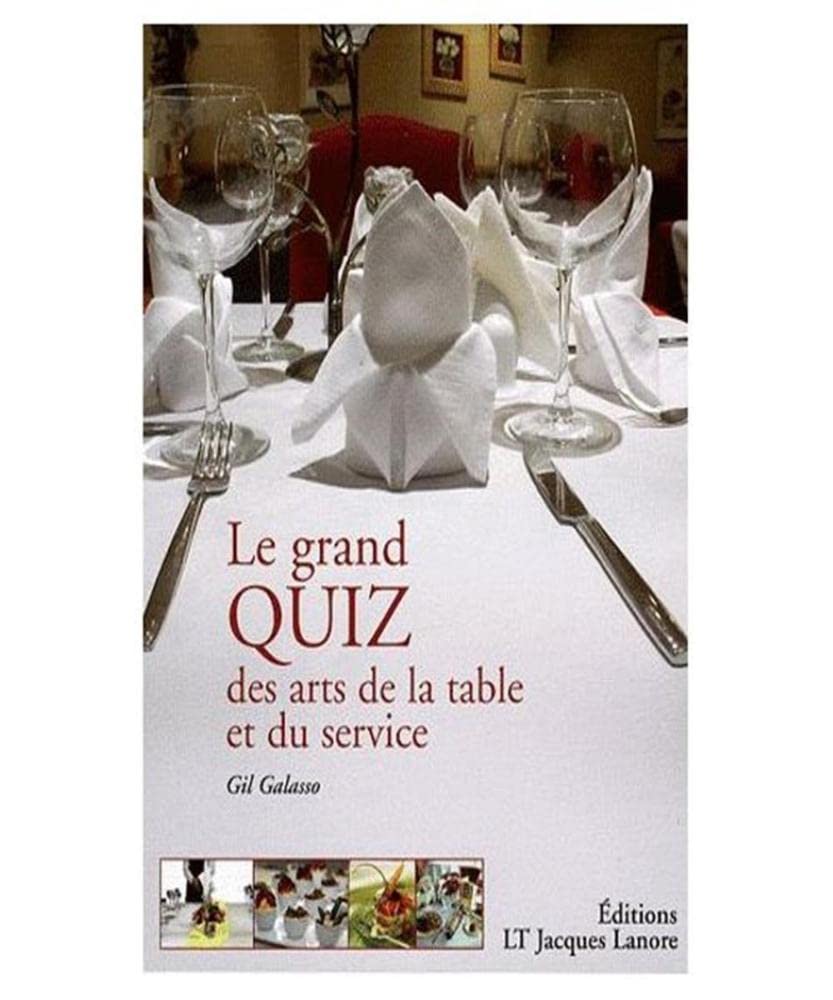 Le grand quiz des arts de la table et du service book