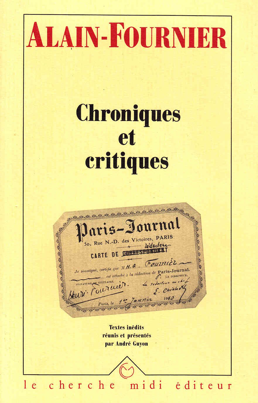Chroniques et Critiques book