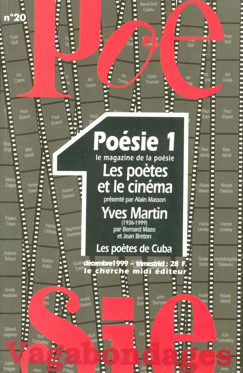 Revue poésie vagabondages, numéro 20. Les poètes et le cinéma Film & Music