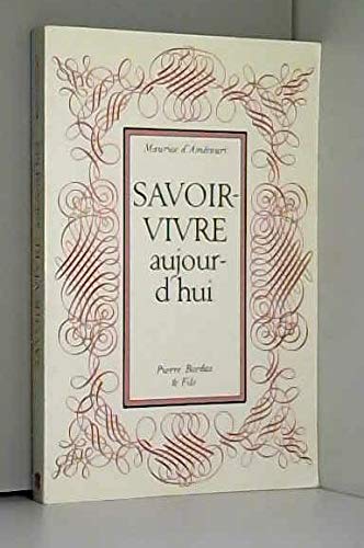 Savoir-vivre aujourd'hui book