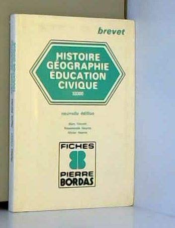 Histoire, géographie, éducation civique: [brevet book