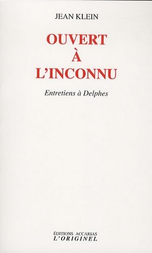 Ouvert à l'inconnu: entretiens à Delphes book