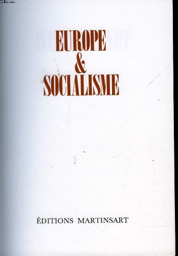 EUROPE ET SOCIALISME. LES GRANDS REVOLUTIONNAIRES. book