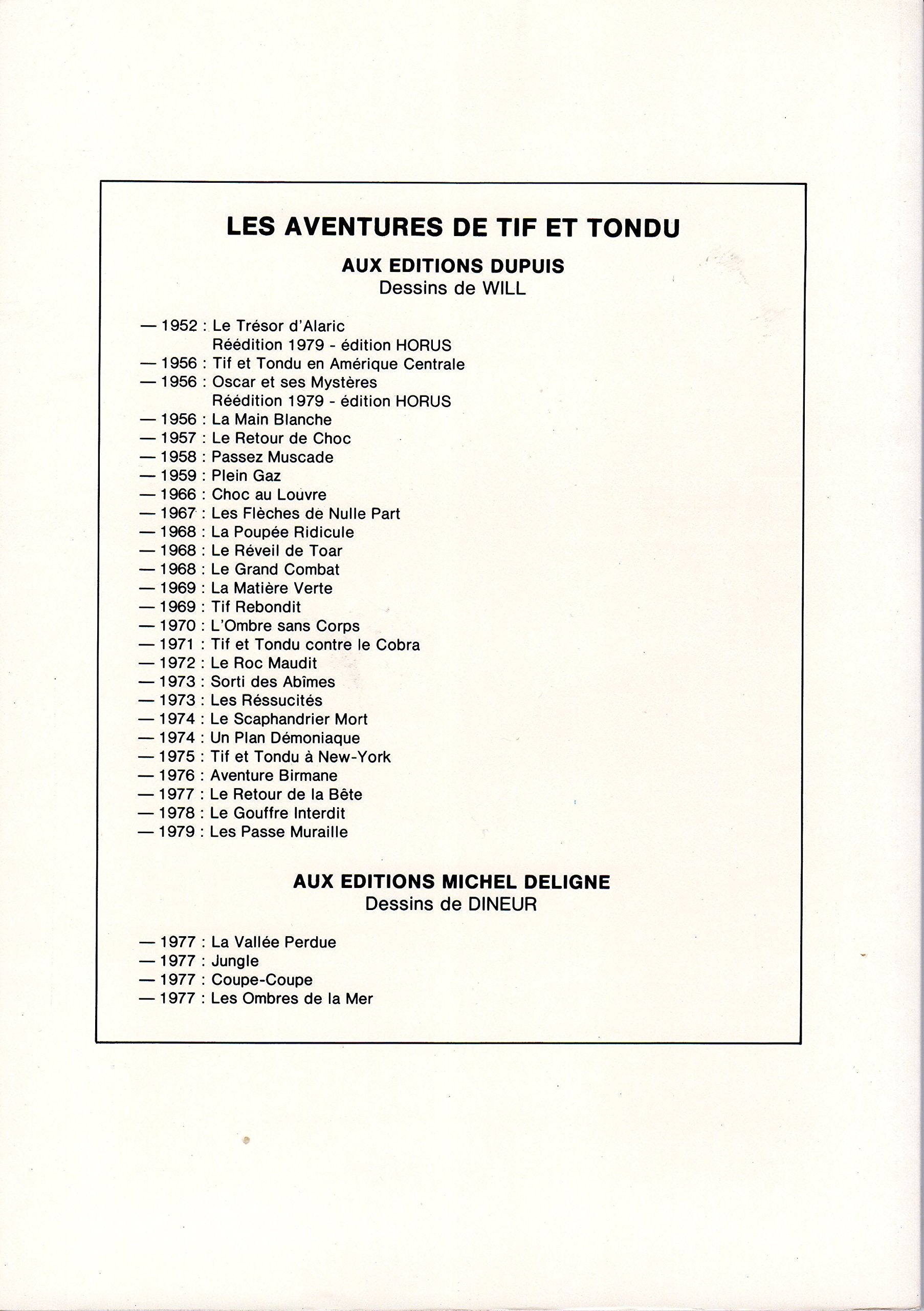 Tif et tondu n° 3 : Oscar et ses mystères book
