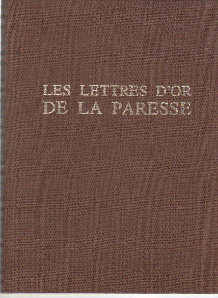 Les Lettres d'or de la paresse book